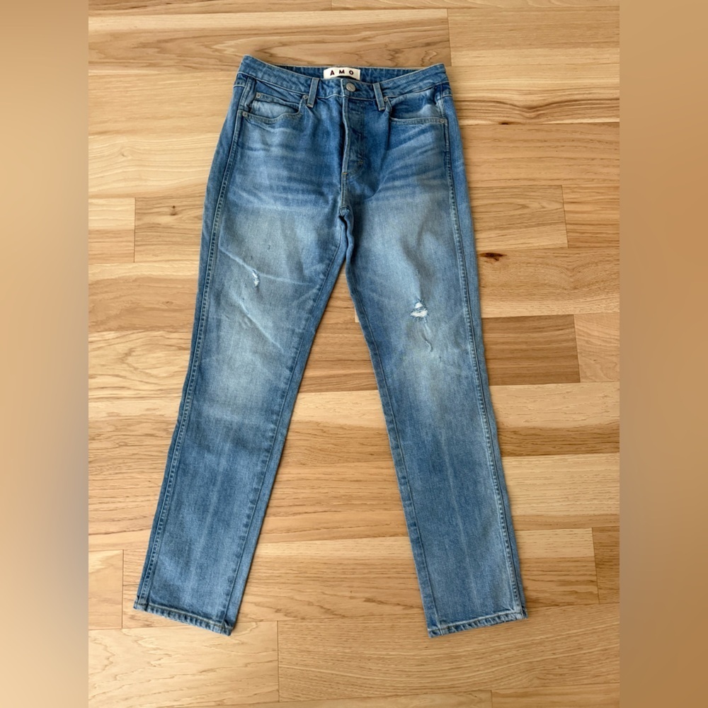Amo Tomboy High-waist Straight Leg Denim Size 27 - Picture 5 of 10